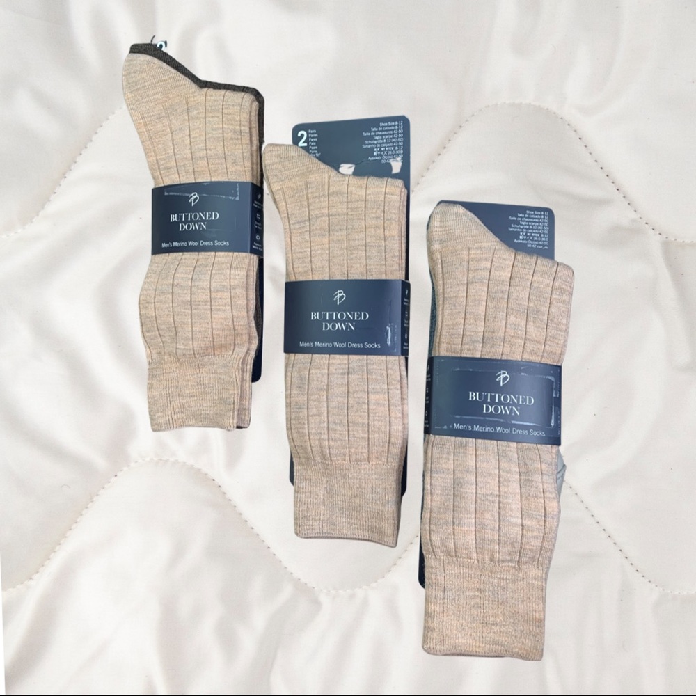 Buttoned Down Men’s Dress Socks